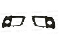 Seibon 08-12 Mitsubishi Lancer Evo X Fog Light Surrounds (Pair)