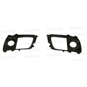 Seibon 08-12 Mitsubishi Lancer Evo X Fog Light Surrounds (Pair)