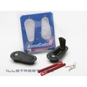AeroCatch Universal Plus Flush Hoodpins (with keyed lock)